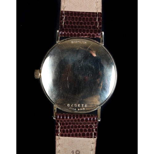 68 - A Hamilton gentleman's dress wristwatch c.1965, manual jewel lever movement, case no 913570, silver ... 