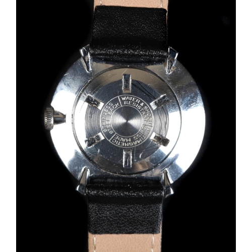 79 - A Lanco gentleman's Disco Volante, stainless steel wristwatch c.1950, manual 17 jewel lever movement... 