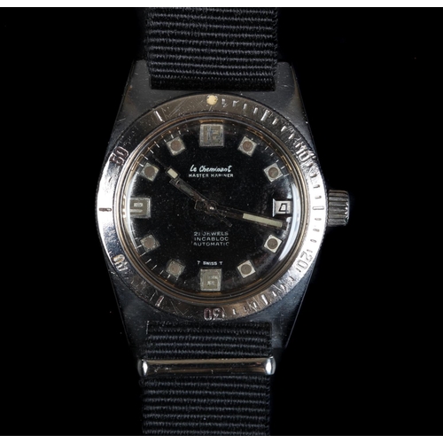 88 - A Le Cheminant gentleman's Master Mariner stainless steel wristwatch, c.1960, automatic 21 jewel lev... 