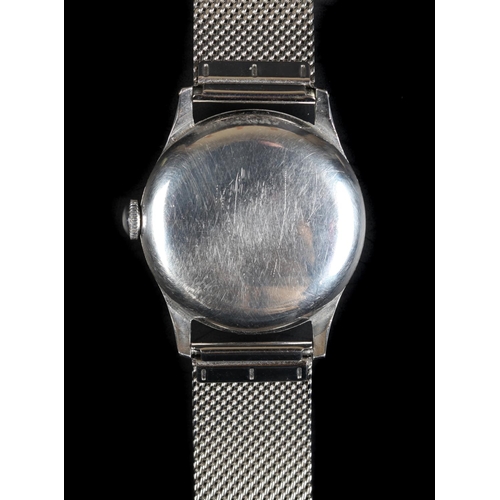 92 - A Longines gentleman's stainless steel wristwatch, manual jewel lever movement, matt silvered dial, ... 