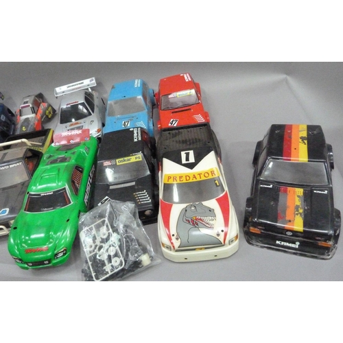 36 - A collection of Lexan body shells to include Golf GTI, Mini Cooper, Toyota Corolla (14)