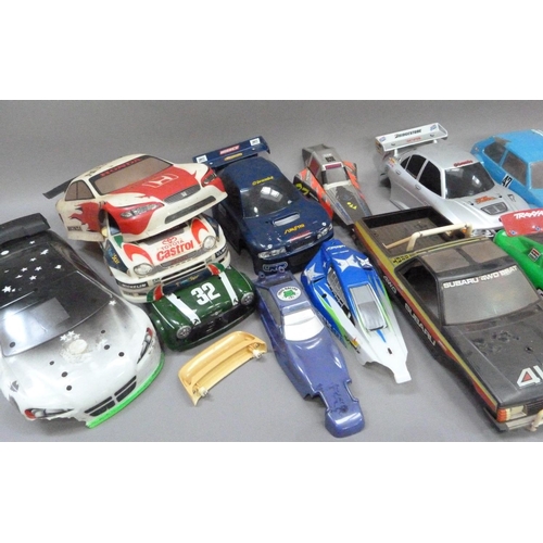 36 - A collection of Lexan body shells to include Golf GTI, Mini Cooper, Toyota Corolla (14)