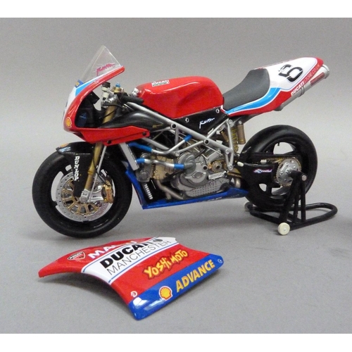 56 - Minichamps 1:12 Ducati 998 RS Michael Rutter Macau GP 2002, boxed, and Ducati Desmosedici GP11, boxe... 