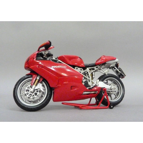 57 - Minichamps 1:12 Ducati 999 street version, boxed, and Ducati Monster, boxed