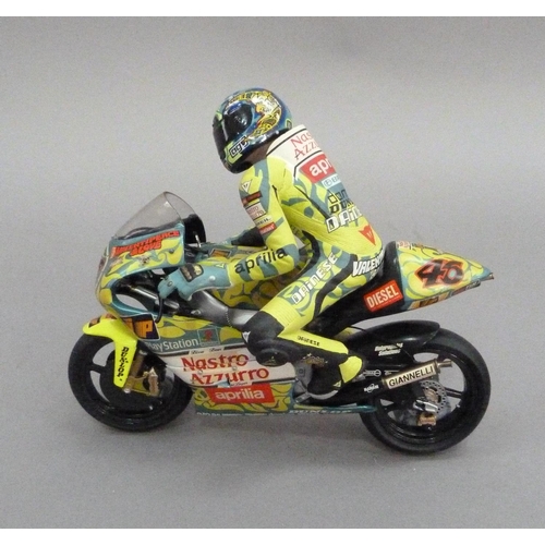 60 - Minichamp 1:12 Aprilia RSW Valentino Rossi Mugello GP 1999, boxed, Valentino Rossi figurine GP Mugel... 