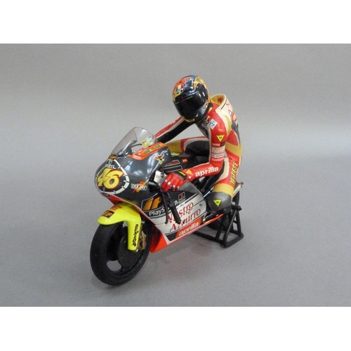 77 - Minichamps 1:12 Aprilia 250ccm Grand Prix Racing Valentino Rossi GP1999, boxed, and Valentino Rossi ... 