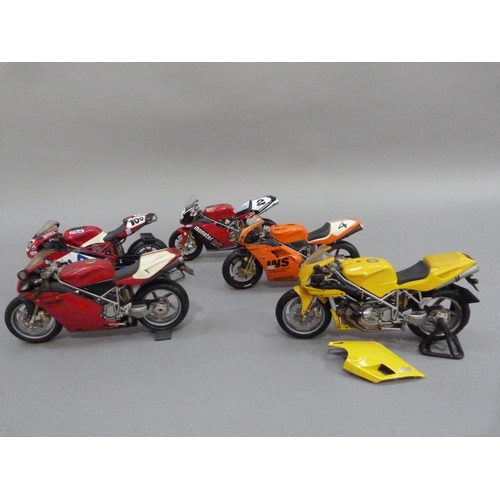 88 - Minichamps 1:12 Ducati 996R red livery and Ducati 996 yellow livery, no sponsorship logos on either;... 