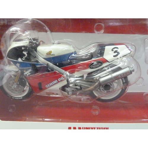 97 - Five model motor racing bikes including KTM 1:12 MotoGP Model Bike Smith; Automaxx Premium 1:12; Duc... 