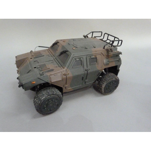 108 - Kyosho L.A.V. light armoured vehicle radio-controlled electric powered 4WD military vehicle, in orig... 