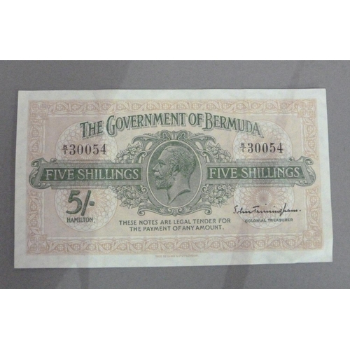 119 - The Govt. of Bermuda George V five shilling note, signatory title Colonial Treasurer, no date (1935)... 