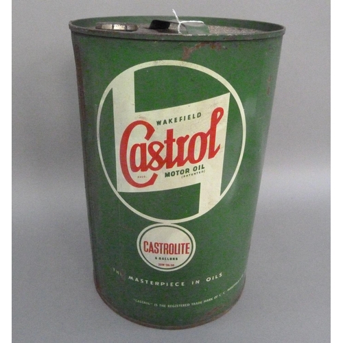 122 - A 'Castrolite' Wakefield Castrol Motor Oil five gallon drum