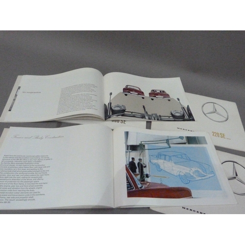 138 - Mercedes-Benz: collection of dealer's brochures, c.1970 to include 220SE/Coupe, 300SE/Coupe/Converti... 