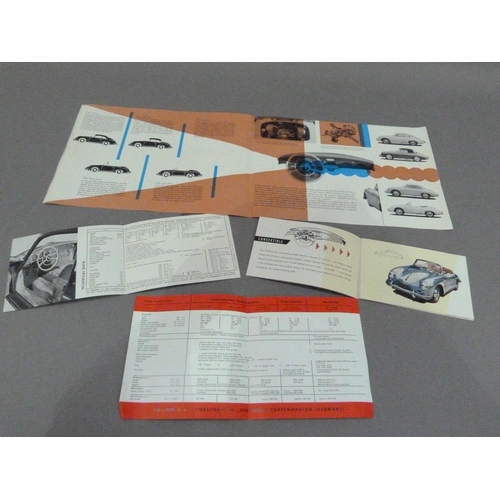 139 - Porsche 356A, dealer's brochure and booklets, 1955