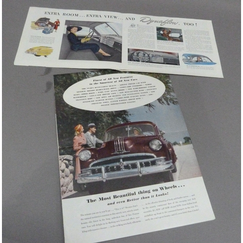 145 - 'Buick Looks Fine for '49' dealer's brochure, c.1949, together with 'The New 1949 Pontiac' dealer's ... 