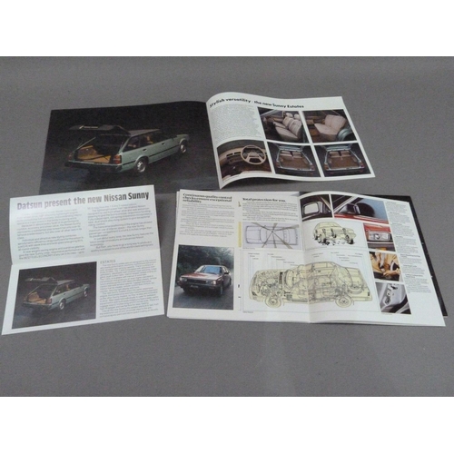 151 - Car dealer's brochures for Nissan Sunny, Honda Accord and Datsun, c.1982