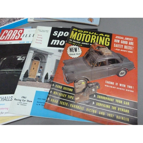 153 - Cars Illustrated, The Light Car and The Motor magazines, c.1956-61, to cover new Vauxhall, Hillman, ... 