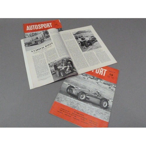 154 - Motorsport Interest: Autosport Sept 1952, front cover photograph of Alberto Ascari 1952 Champion of ... 