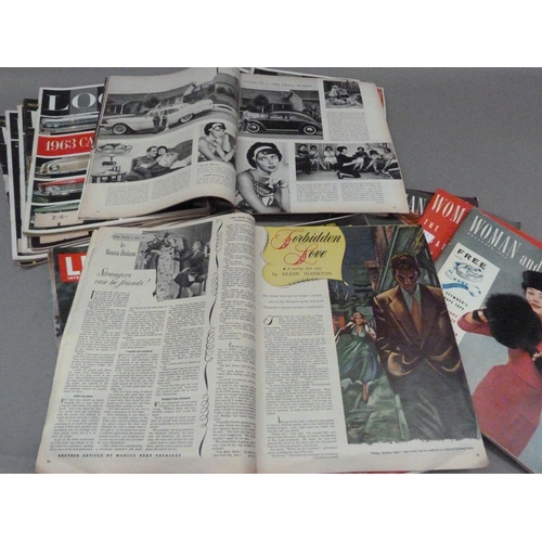 160 - Five copies of Life 1960-1960, and eight copies of Look 1959-1962, including a feature illustrating ... 