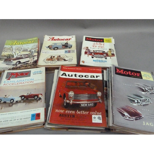 165 - A quantity of The Motor and Autocar magazines, c.1950/60s