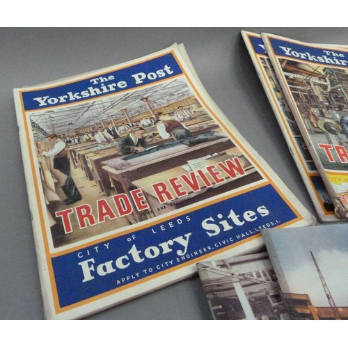 169 - The Yorkshire Post Trade Review Factory Sites 1955, '56, '57, '58, '59, '60, '61 (7)