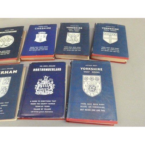 173 - The Kings England, Arthur Mees, Lancashire, Worcestershire, Leicestershire & Rutland, Lake Counties,... 