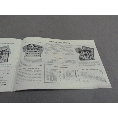 177 - Toys of Quality, 1939-1940, retailer's illustrated price list to include Hornby O Gauge, Dublo, Mecc... 