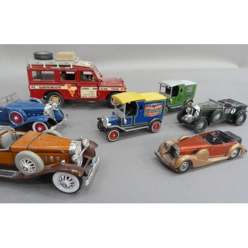 213 - Three Matchbox Models of Yesteryear Lagonda Drophead Coupe, 1912 Ford Model T Bird's Custard Powder ... 