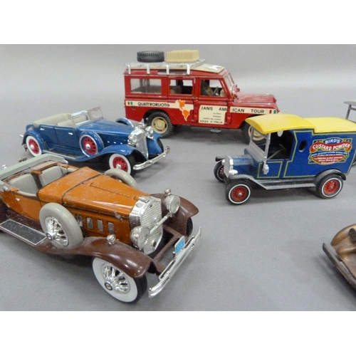 213 - Three Matchbox Models of Yesteryear Lagonda Drophead Coupe, 1912 Ford Model T Bird's Custard Powder ... 