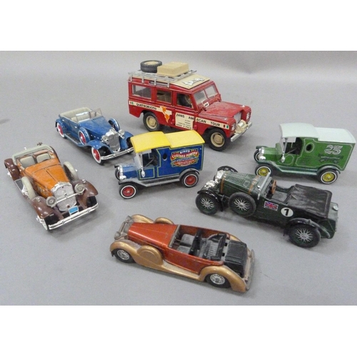 213 - Three Matchbox Models of Yesteryear Lagonda Drophead Coupe, 1912 Ford Model T Bird's Custard Powder ... 