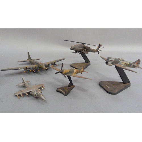 221 - An Imperial War Museum die cast model of a Lancaster Bomber in original packaging, together with a d... 