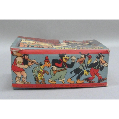 241 - Mickey Mouse Toy Lantern and Full Colour Slides, in original box containing tin plate lantern and th... 