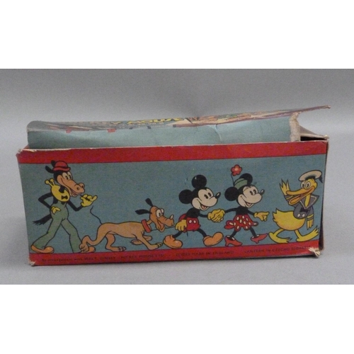 241 - Mickey Mouse Toy Lantern and Full Colour Slides, in original box containing tin plate lantern and th... 