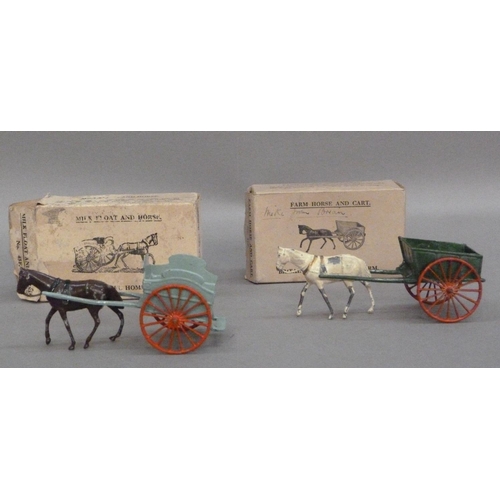 274 - Britains model Home Farm Series Milk Float and Horse No.45F, in original box Farm Horse and cart No.... 