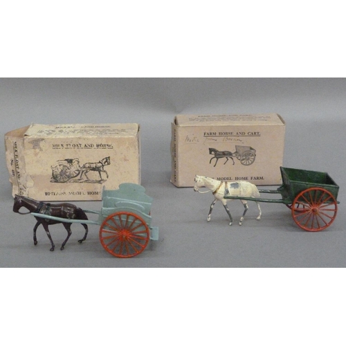 274 - Britains model Home Farm Series Milk Float and Horse No.45F, in original box Farm Horse and cart No.... 