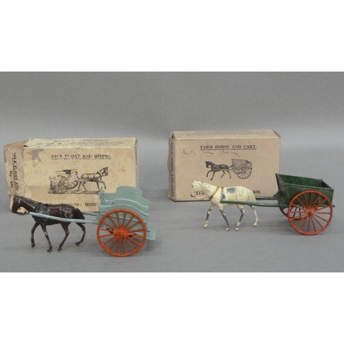 274 - Britains model Home Farm Series Milk Float and Horse No.45F, in original box Farm Horse and cart No.... 