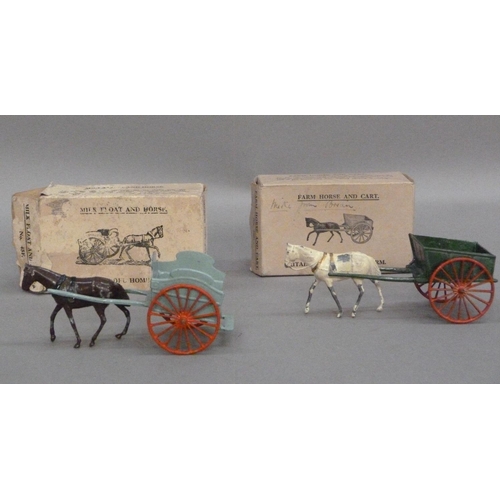 274 - Britains model Home Farm Series Milk Float and Horse No.45F, in original box Farm Horse and cart No.... 