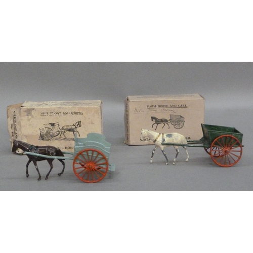 274 - Britains model Home Farm Series Milk Float and Horse No.45F, in original box Farm Horse and cart No.... 