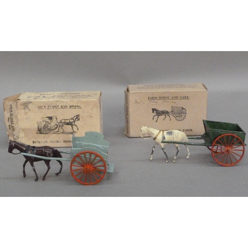 274 - Britains model Home Farm Series Milk Float and Horse No.45F, in original box Farm Horse and cart No.... 