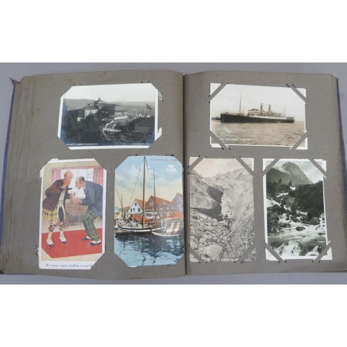 298 - Postcards, an album of colour and monochrome postcards c.1910 to include Raphael Tuck & Sons' M Jacq... 