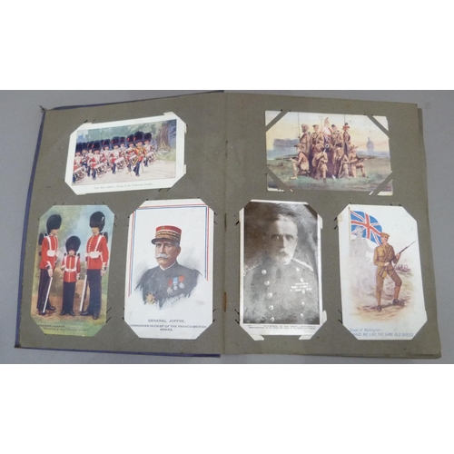 298 - Postcards, an album of colour and monochrome postcards c.1910 to include Raphael Tuck & Sons' M Jacq... 