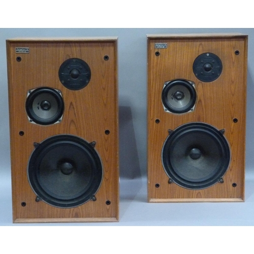 309 - A pair of Celestion Ditton 33 hifi speakers, in teak cases