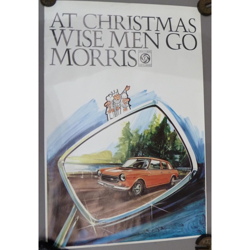 340 - A Wolseley Dealership poster for British Leyland c.1970s and another for Morris, each titles 'At Chr... 