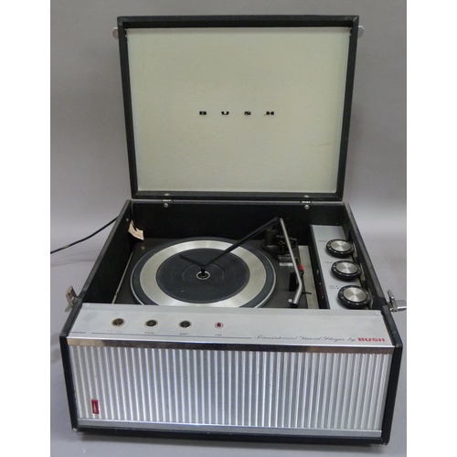 305 - A vintage Bush Transistorised record player with Garrard for Bush model 3500 turntable together with... 