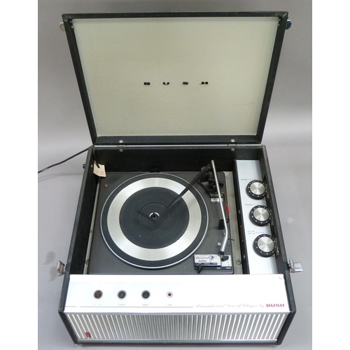 305 - A vintage Bush Transistorised record player with Garrard for Bush model 3500 turntable together with... 