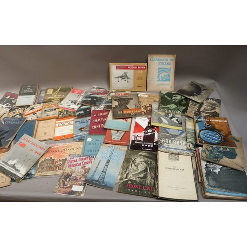 297B - World War II - quantity of mainly softback vols including: Royal Air Force Journal (3), 
Ministry Op... 