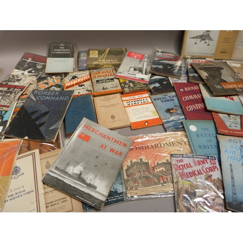 297B - World War II - quantity of mainly softback vols including: Royal Air Force Journal (3), 
Ministry Op... 