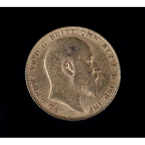 417 - An Edward VII sovereign 1910