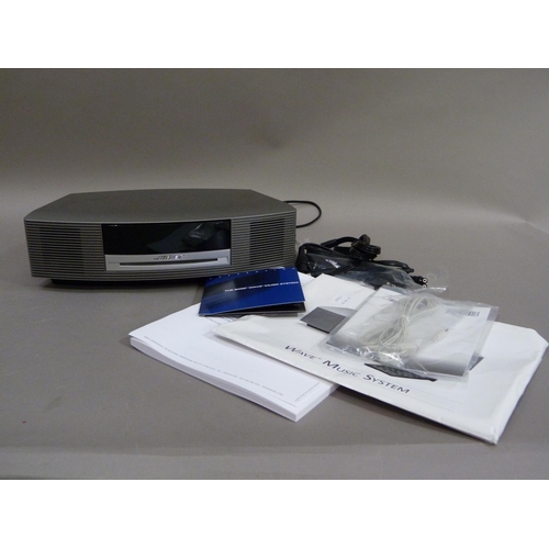 136 - Bose wave CD music system with paperwork