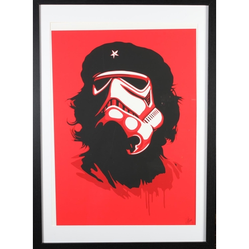 106 - ARR CRAIG EVERETT AKA ROURKE VAN DAL (20th century), Imperial Che, screen print, in red, signed and ... 