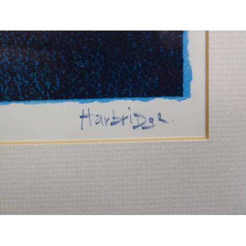 111 - ARR TIM HARBRIDGE (20th century), Shibumi Blue 5, screenprint, titled and signed to margin, 30cm x 3... 